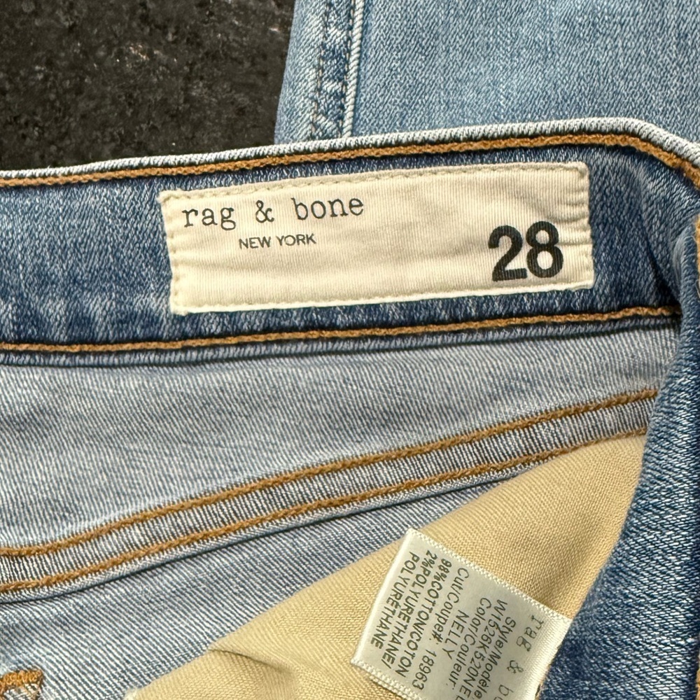 Rag & Bone Ankle Skinny Jeans Size 28 Nelly Light Wash - Picture 7 of 16